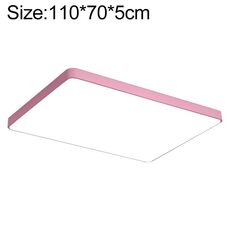 Macaron LED Rettangolo Lampada da soffitto, luce bianca, dimensioni: 110x70cm (rosa)