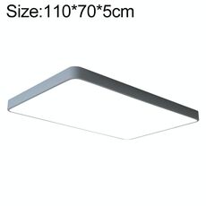 Macaron LED rettangolo lampada da soffitto, luce bianca, dimensioni: 110x70cm (grigio)