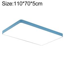 Macaron LED rettangolo lampada da soffitto, luce bianca, dimensioni: 110x70cm (blu)
