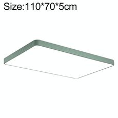 Macaron LED rettangolo lampada da soffitto, luce 3 colori, dimensioni: 110x70cm (verde)