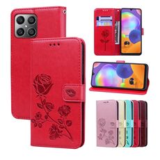 Per onore la custodia del telefono in pelle in rilievo in rilievo x8 (rosso)