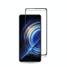 Mocolo pellicola in vetro temperato di seta completa di mocolo per Xiaomi Redmi K50 (nero)
