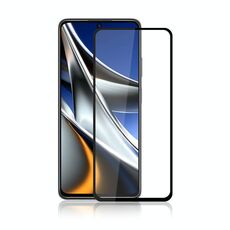 mocolo Pellicola in vetro temperato con stampa di seta a colla piena 9H per Xiaomi Poco X4 Pro 5G (nero)