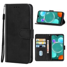 Per Vivo V20 SE Leather Phone Case (nero)