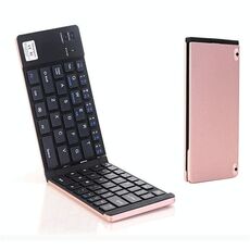 F66 Pieghevole Bluetooth Wireless 66 Tastiera Tastiera, Supporto Android / Windows / IOS (oro rosa)