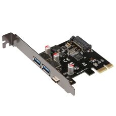 USB 3.1 Type-C PCIE a tipo-C e tipo A 3.0 Scheda di espansione USB PCI Express Scheda riser