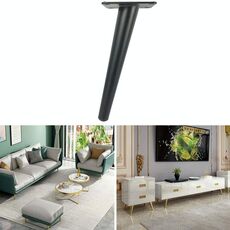LH-ZT-0001 Cono Round Tube Mobili Mobili Gambe, Stile: Obliquo cono obliquo Altezza 43 cm (opaco nero)