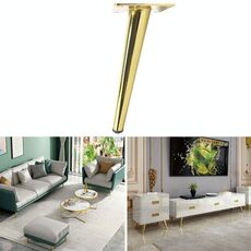 LH-ZT-0001 Cono Round Tube Mobili Mobili Gambe, Stile: Obliquo cono altezza 50 cm (titanio)
