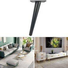 LH-ZT-0001 Cono Rotondo Mobili Mobili Mobili Gambe, Stile: Cono Obliquo Altezza 60 cm (nero opaco)