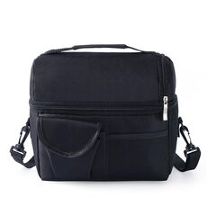 Borsa a doppio isolamento Latte materno Borsa per Bottiglia Bottiglia Mummia (Nero)