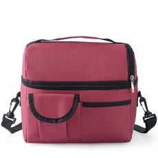Borsa a doppio isolamento materno sacchetto fresco Bottiglia Bottiglia Borsa per mummia (rosso vino)