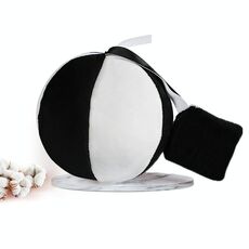 Palla per addestramento alla visione infantile Giocattoli per l'educazione precoce (bianco nero)