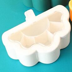 Set combinato per la casa Cucina Scatola per condimenti a 6 griglie (Bianco)