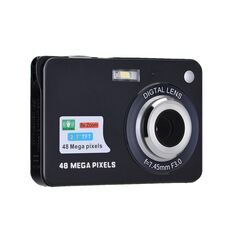 K09 48 milioni di pixel CCD Digital Camera digitale Videocamera autoritratto retrò (Black)