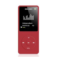 Carta Lettore MP4 Ultra-sottile con schermo (rosso)