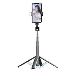 Telefono Tripode selfie Bluetooth Bluetooth Bluetooth, High: 104cm (lega di alluminio + luce di riempimento singolo)