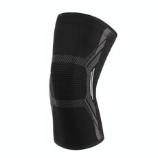 1 paio di ginocchini a quattro vie di protezione in nylon sportive in nylon, dimensioni: XL (bianco nero)