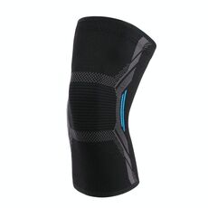 1 coppia Nylon Sports Protective Gear a quattro vie ginocchiere in maglia slagge, dimensioni: xl (blu nero)