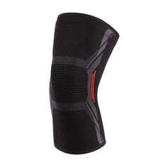 1 paio di ginocchini a quattro vie di protezione in nylon sportive in nylon, dimensioni: XL (rosso nero)