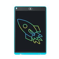 Scheda di scrittura LCD Bambini Disegnati a mano, Specifica: colorato da 12 pollici (azzurro)