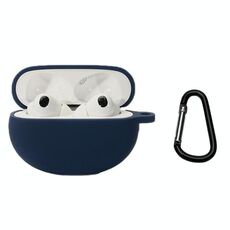 Custodia in silicone per auricolari Bluetooth per OPPO Enco X2 con fibbia (blu mezzogiorno)