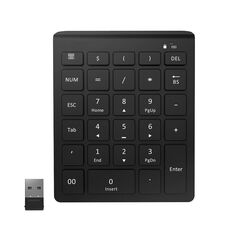 Mini tastiera wireless per laptop BT302 28 tasti, specifiche: 2.4G (nero)