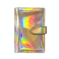 Taccuino a fogli mobili Laser Macaron A6 Blocco note Shell senza pagine interne (oro rosa)