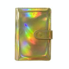 Laser Macaron Notebook a fogli mobili A6 Blocco note Shell senza pagine interne (giallo brillante)