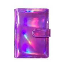 Laser Macaron Notebook a fogli mobili A6 Blocco note Shell senza pagine interne (Viola affascinante)