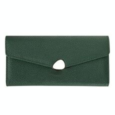 87P Litchi Pattern Multifunzionale Borsa per telefono a portafoglio di grande capacità (verde)