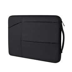 ST02 Borsa per laptop antiurto impermeabile di grande capacità, dimensioni: 15,6 pollici (nero misterioso)
