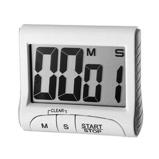 Promemoria cucina apprendimento timer positivo con interruttore, colore: bianco