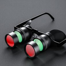 D-1548 Binocolo da pesca con messa a fuoco regolabile 10x HD, specifiche: con lente polarizzata rossa