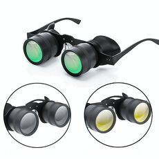 D-1548 Binocolo da pesca con messa a fuoco regolabile 10x HD, specifiche: con lente polarizzata grigia + gialla
