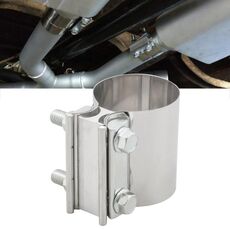 Morsetto a fascia per giunzione a giro in acciaio inossidabile per tubo di scarico turbo per auto da 2,0 pollici