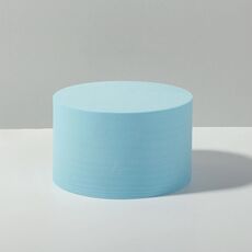 10 x 6 cm Cilindro Geometrico Cubo Tinta unita Fotografia Foto Sfondo Tavolo Ripresa Schiuma Puntelli (Azzurro)
