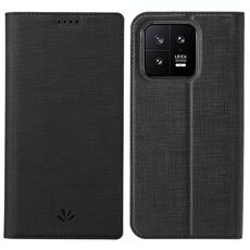 Custodia per telefono in pelle magnetica antiurto per Xiaomi 13 ViLi serie DMX (nera)