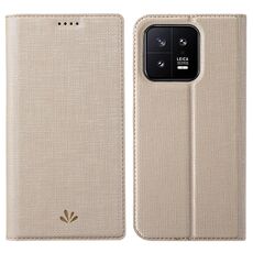 Custodia per telefono in pelle magnetica antiurto per Xiaomi 13 ViLi serie DMX (oro)
