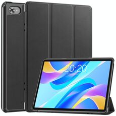 Per Teclast M40 Plus Custodia per tablet in pelle Custer Pure Color 3-Fold (nero)