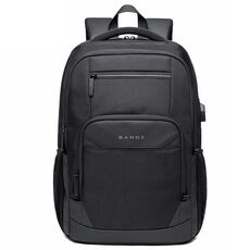 Bange BG-1922 Zaino impermeabile da uomo in tessuto Oxford da 16 pollici con porta USB (nero)