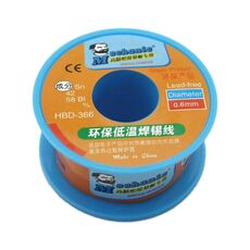 Mechanic HBD-366 40g Tin Solder Wire Lead Free Solder Melt Rosin Core, Model:0.6mm