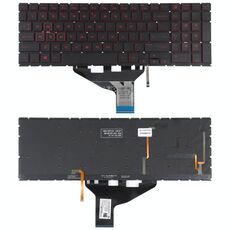 Per HP OMEN 15-DC 15-DH 15T-DC 17-CB Tastiera versione USA con retroilluminazione rossa