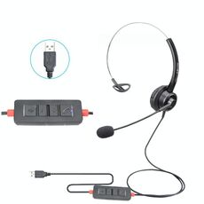 VT200 Cuffia per operatore con cuffia telefonica a orecchio singolo con microfono, specifiche: testa USB con sintonizzazione