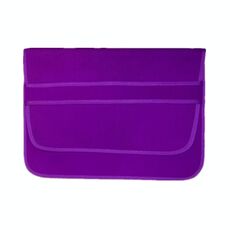 Pochette con patta a sezione orizzontale per laptop in neoprene da 17 pollici (viola)