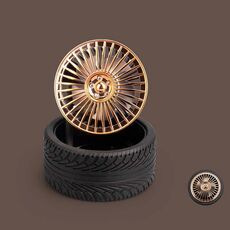 KD195 Modifica galvanica Ventilatore a ruota retrò piccolo ventilatore (oro)