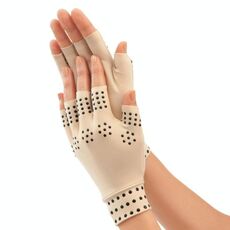 Erogazione di guanti a pressione antiscivolo a mezze dita Guanti sportivi per allenamento congiunto, misura libera (colore della pelle punti neri)