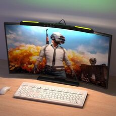 Lampada a sospensione con schermo curvo per computer portatile Lampada da scrivania per computer con retroilluminazione RGB