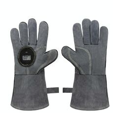 Guanti da barbecue da campo all'aperto Guanti isolanti resistenti alle alte temperature (grigio)