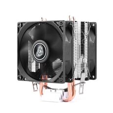 Radiatore per CPU con doppio tubo in rame per computer desktop Super silenzioso senza luce Doppia ventola a 3 pin