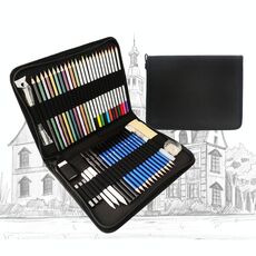 Kit da disegno per studenti d'arte con set di matite colorate da 50 pezzi